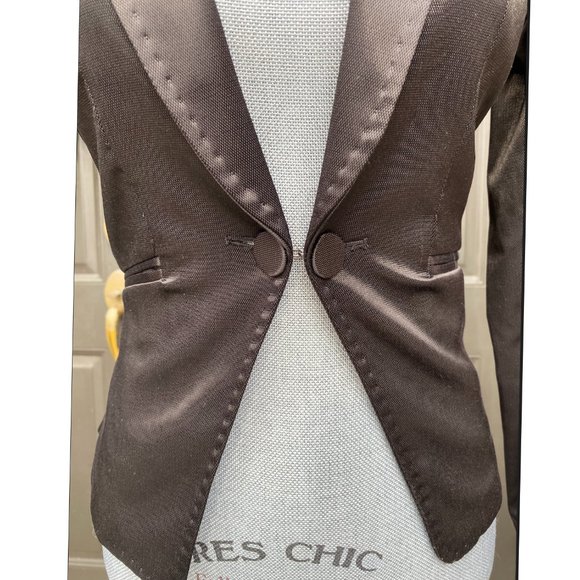 Black Tuxedo Blazer - Picture 3 of 6